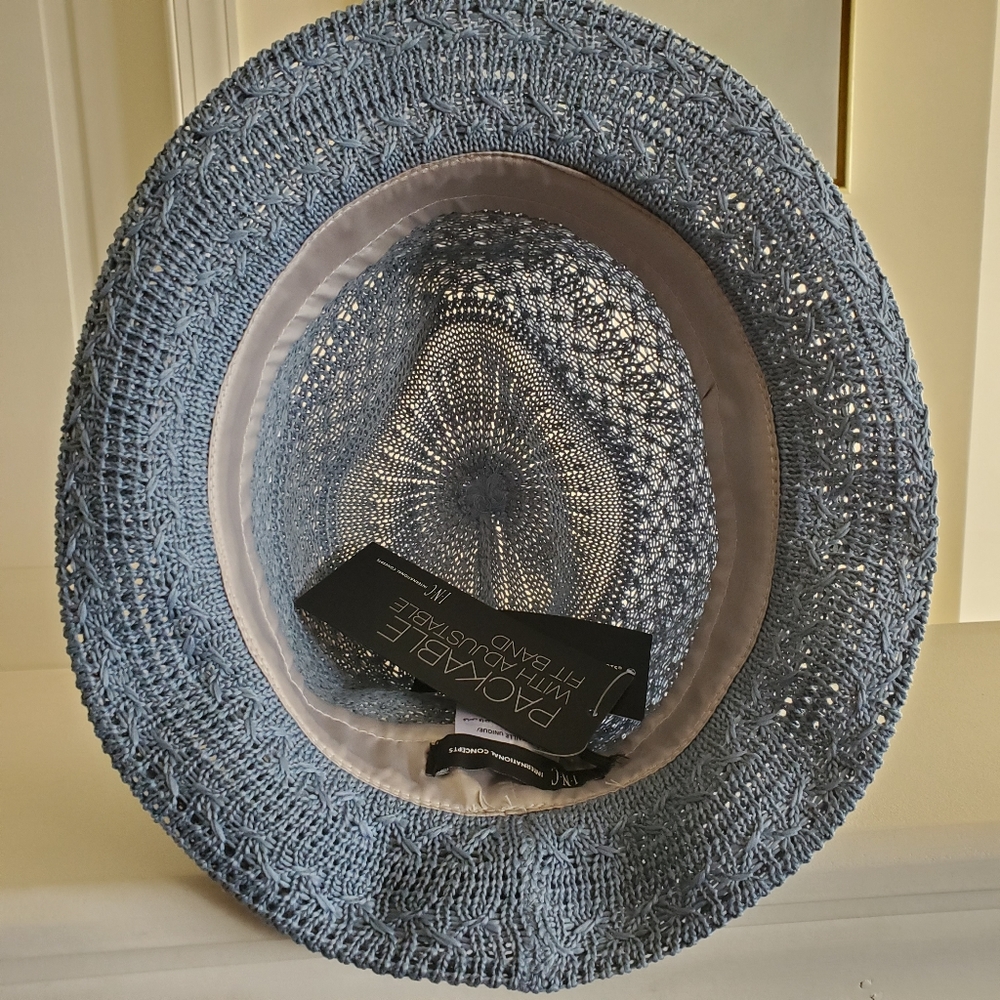 Stylish Packable Blue Hat - Picture 8 of 8